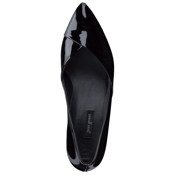 Paul Green black patent leather Rendi Pointed Toe Slip On Pumps 5.5 ( US 8) - Picture 4 of 16